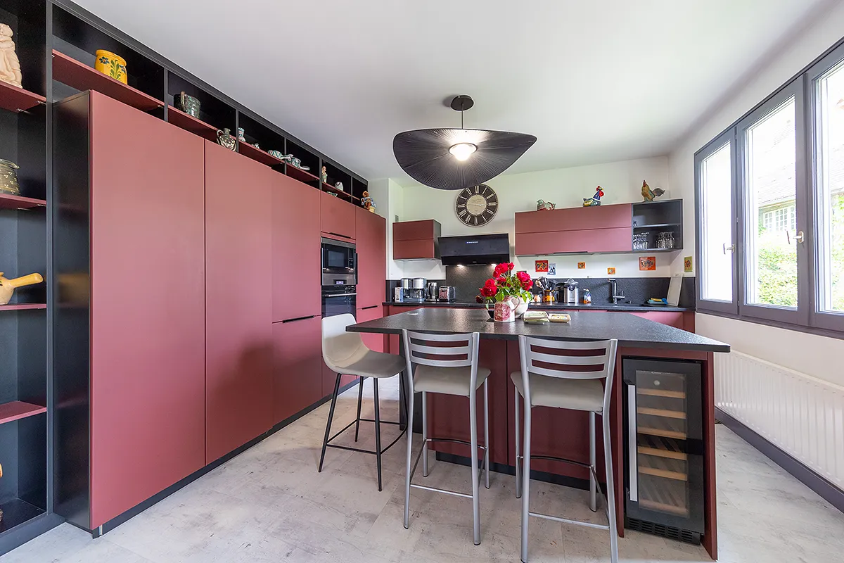 Open kitchen of Parc de Jeanne
